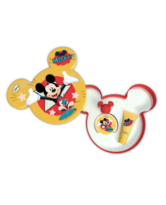 DISNEY Mickey Mouse Head TIN SET EDT 50 ML Spray + 75 ML Shower Gel